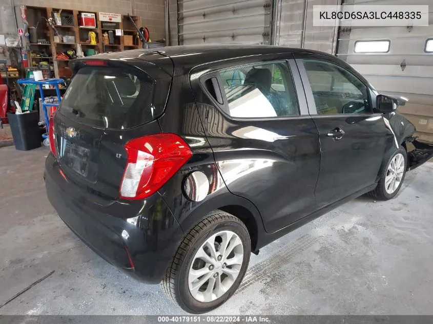 2020 Chevrolet Spark Fwd 1Lt Automatic VIN: KL8CD6SA3LC448335 Lot: 40179151