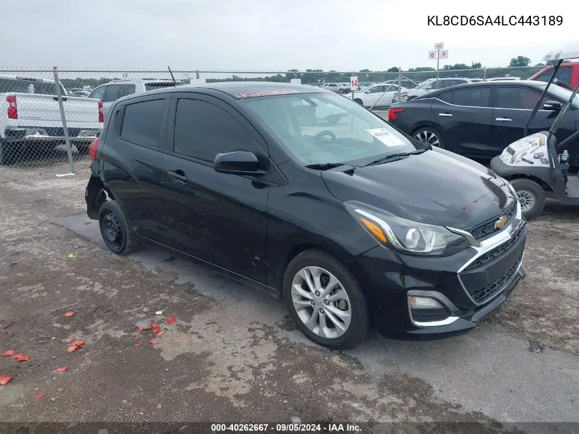 2020 Chevrolet Spark Fwd 1Lt Automatic VIN: KL8CD6SA4LC443189 Lot: 40262667