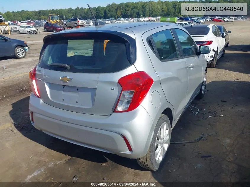 2020 Chevrolet Spark 1Lt VIN: KL8CD6SA4LC448540 Lot: 40263514