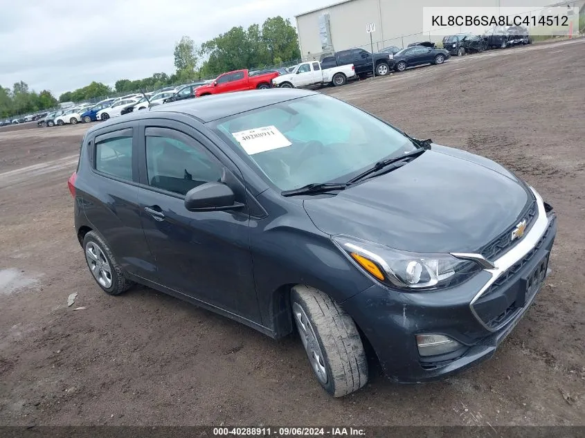 2020 Chevrolet Spark Fwd Ls Automatic VIN: KL8CB6SA8LC414512 Lot: 40288911