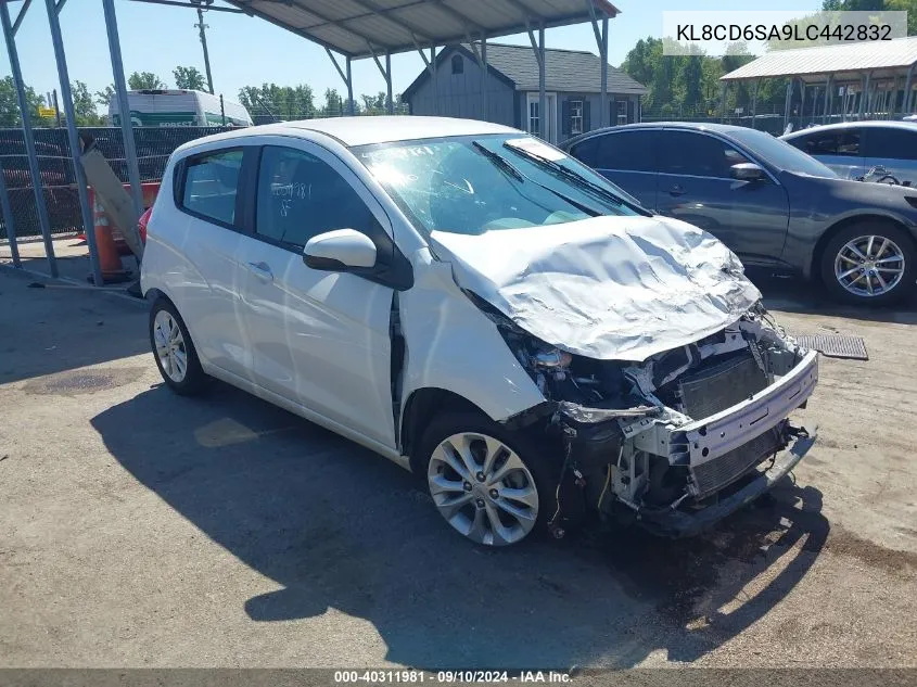 2020 Chevrolet Spark Fwd 1Lt Automatic VIN: KL8CD6SA9LC442832 Lot: 40311981