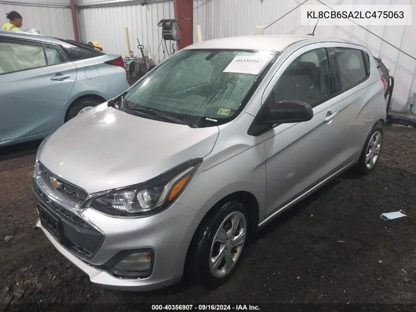 KL8CB6SA2LC475063 2020 Chevrolet Spark Fwd Ls Automatic