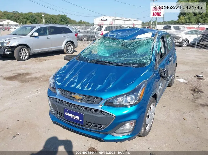 KL8CB6SA4LC424745 2020 Chevrolet Spark Fwd Ls Automatic