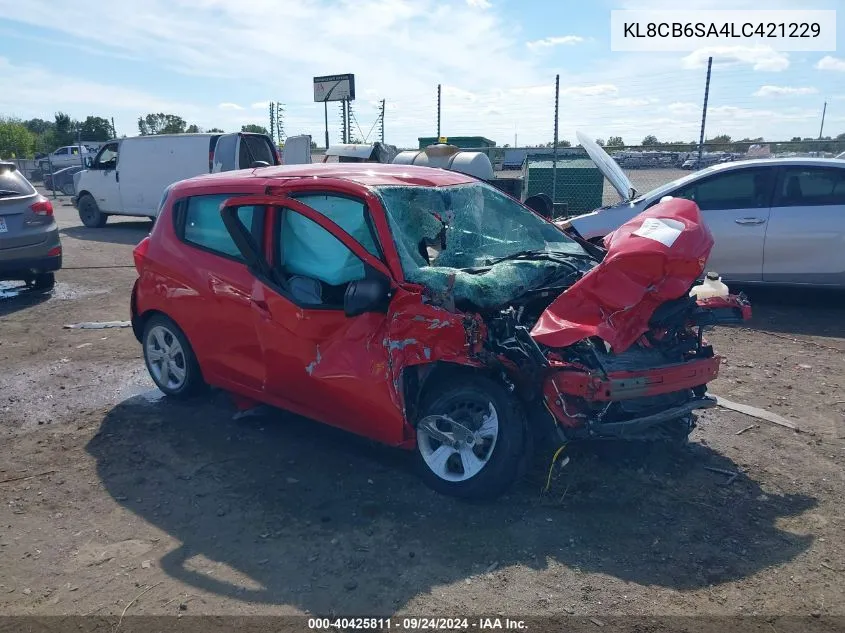 KL8CB6SA4LC421229 2020 Chevrolet Spark Fwd Ls Automatic