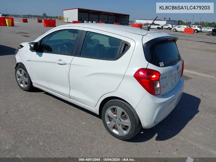 KL8CB6SA1LC479203 2020 Chevrolet Spark Fwd Ls Automatic