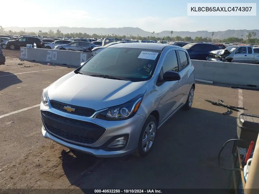 2020 Chevrolet Spark Fwd Ls Automatic VIN: KL8CB6SAXLC474307 Lot: 40532250