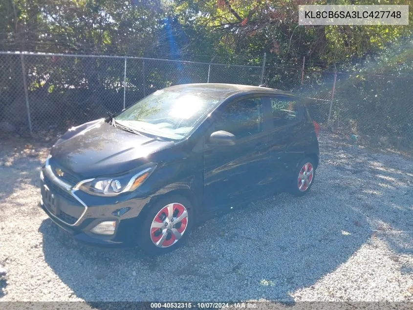 2020 Chevrolet Spark Fwd Ls Automatic VIN: KL8CB6SA3LC427748 Lot: 40532315