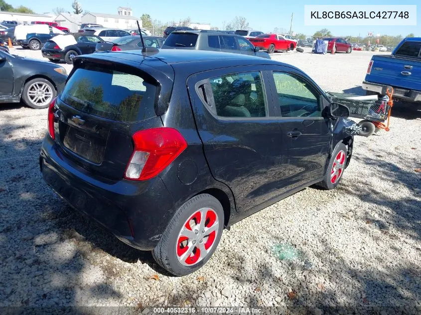 KL8CB6SA3LC427748 2020 Chevrolet Spark Fwd Ls Automatic