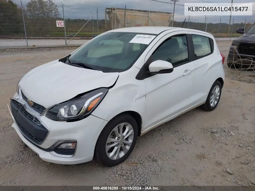 2020 Chevrolet Spark Fwd 1Lt Automatic VIN: KL8CD6SA1LC415477 Lot: 40616295