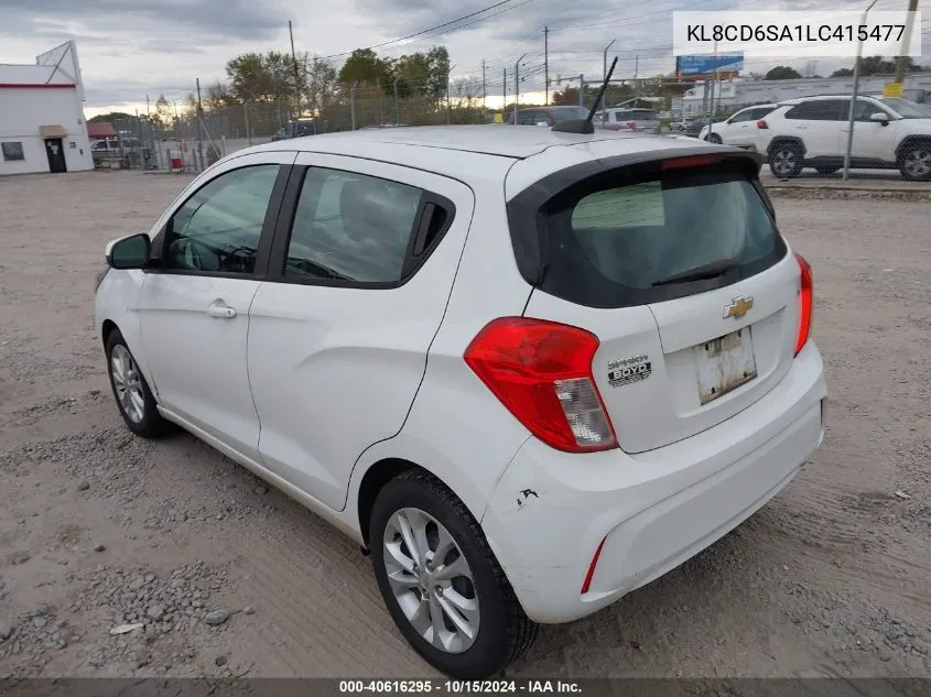 2020 Chevrolet Spark Fwd 1Lt Automatic VIN: KL8CD6SA1LC415477 Lot: 40616295