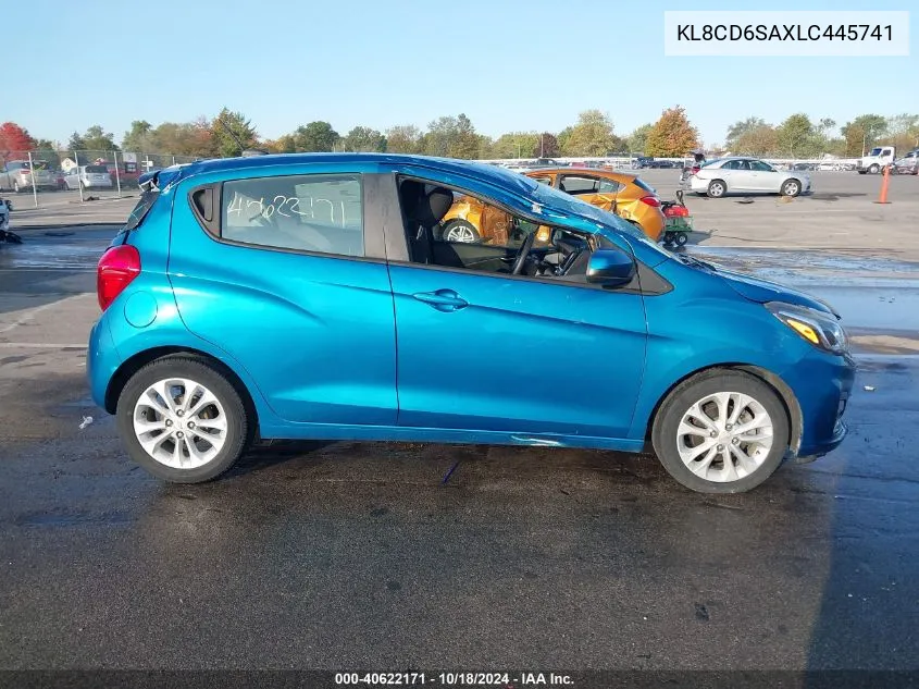 2020 Chevrolet Spark Fwd 1Lt Automatic VIN: KL8CD6SAXLC445741 Lot: 40622171