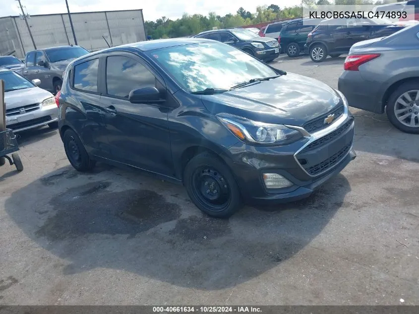 2020 Chevrolet Spark Fwd Ls Automatic VIN: KL8CB6SA5LC474893 Lot: 40661634