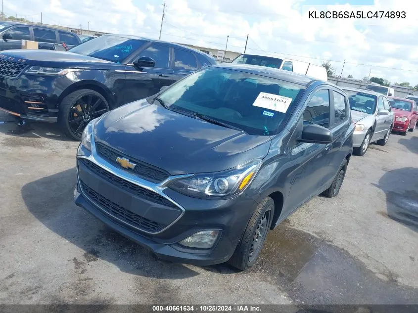 2020 Chevrolet Spark Fwd Ls Automatic VIN: KL8CB6SA5LC474893 Lot: 40661634