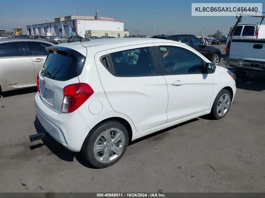 2020 Chevrolet Spark Fwd Ls Automatic VIN: KL8CB6SAXLC456440 Lot: 40668611