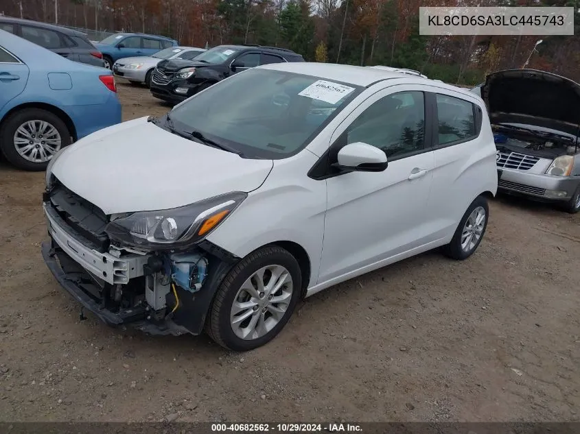 2020 Chevrolet Spark Fwd 1Lt Automatic VIN: KL8CD6SA3LC445743 Lot: 40682562