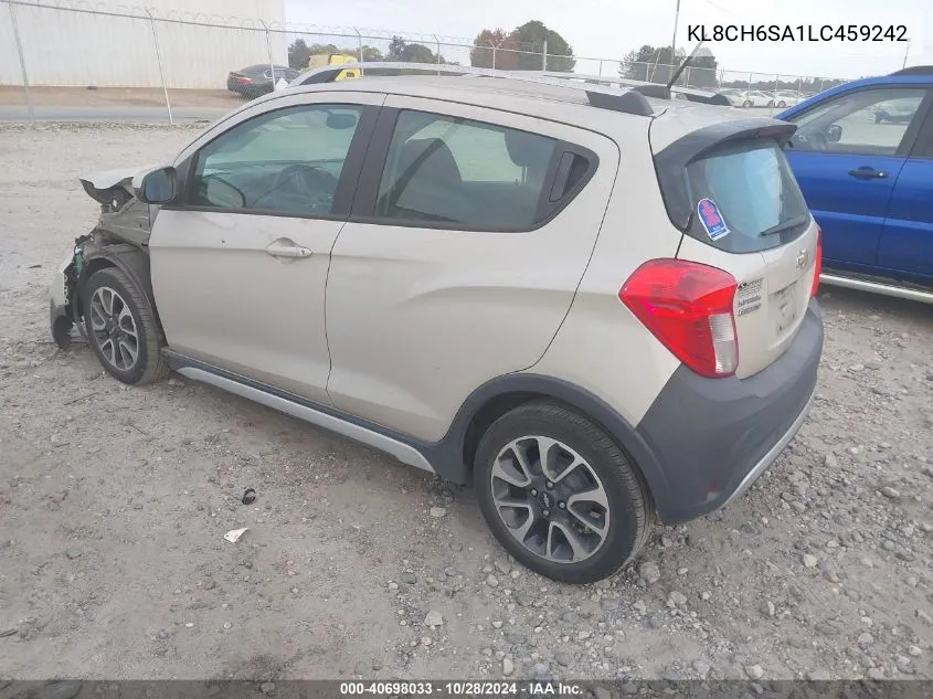 2020 Chevrolet Spark Fwd Activ Automatic VIN: KL8CH6SA1LC459242 Lot: 40698033