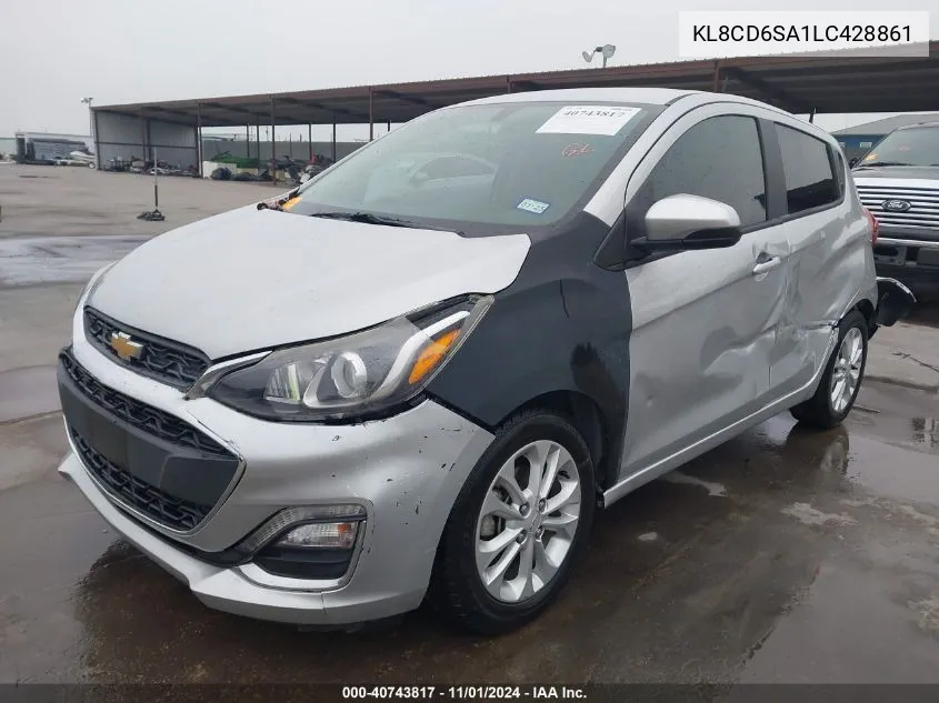 2020 Chevrolet Spark Fwd 1Lt Automatic VIN: KL8CD6SA1LC428861 Lot: 40743817