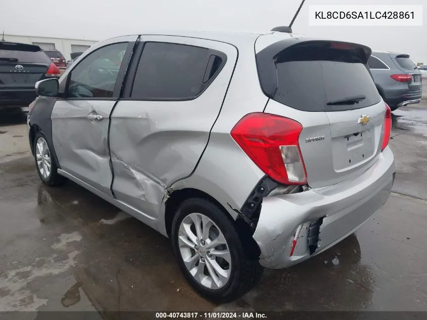 2020 Chevrolet Spark Fwd 1Lt Automatic VIN: KL8CD6SA1LC428861 Lot: 40743817