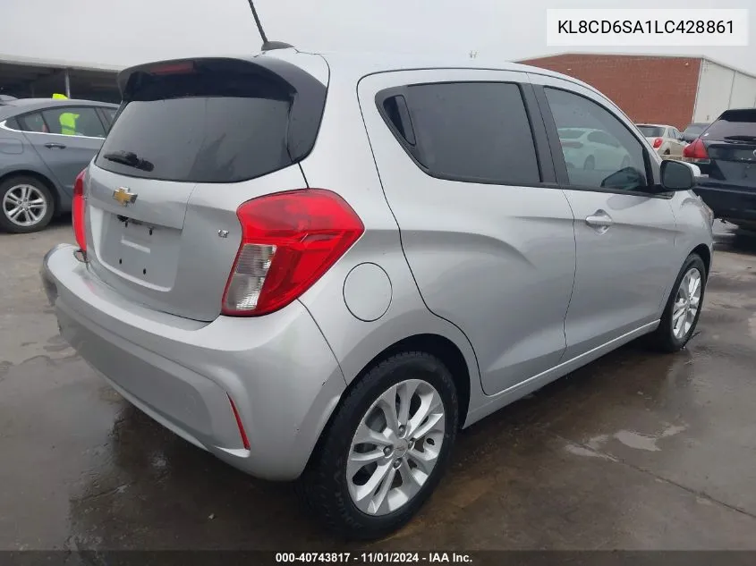 2020 Chevrolet Spark Fwd 1Lt Automatic VIN: KL8CD6SA1LC428861 Lot: 40743817