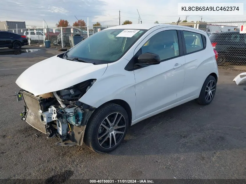 2020 Chevrolet Spark Fwd Ls Automatic VIN: KL8CB6SA9LC462374 Lot: 40750031