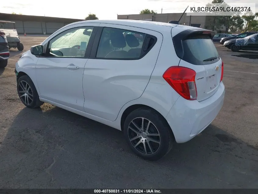 2020 Chevrolet Spark Fwd Ls Automatic VIN: KL8CB6SA9LC462374 Lot: 40750031