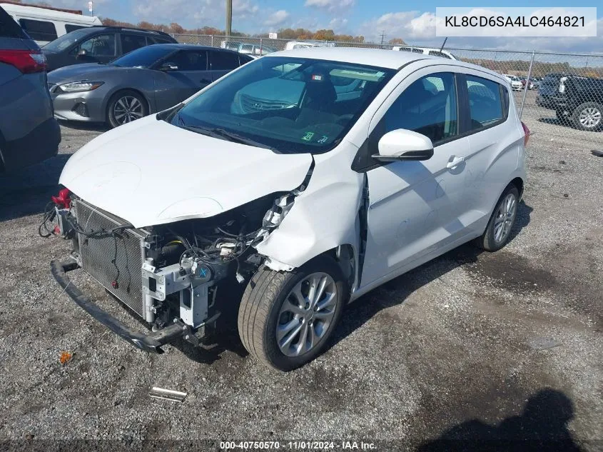 2020 Chevrolet Spark Fwd 1Lt Automatic VIN: KL8CD6SA4LC464821 Lot: 40750570