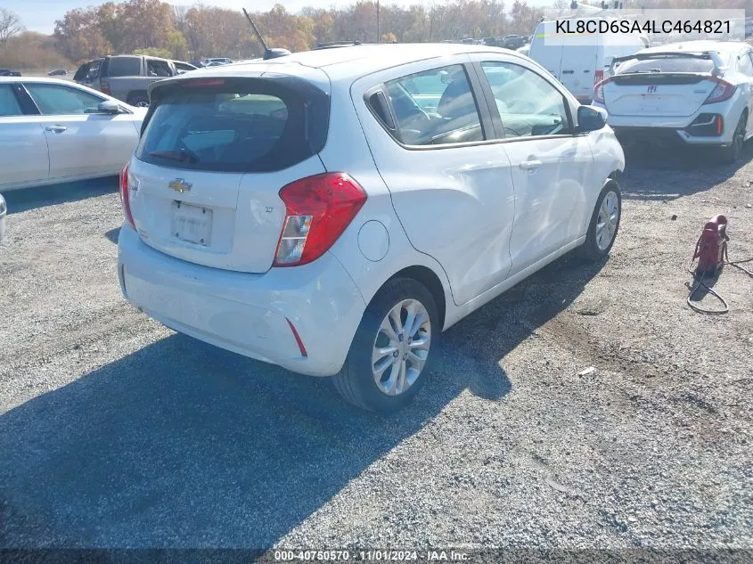 2020 Chevrolet Spark Fwd 1Lt Automatic VIN: KL8CD6SA4LC464821 Lot: 40750570