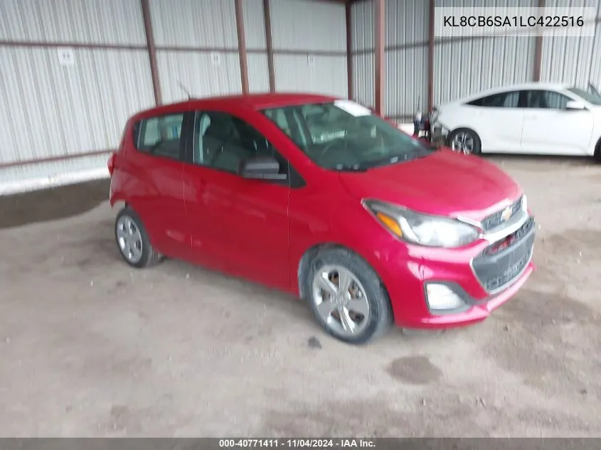 2020 Chevrolet Spark Fwd Ls Automatic VIN: KL8CB6SA1LC422516 Lot: 40771411