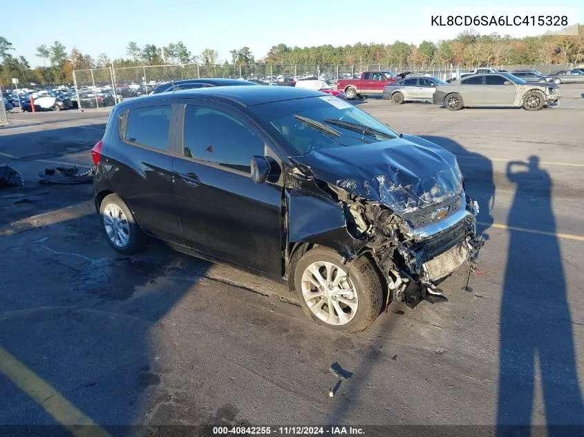 2020 Chevrolet Spark Fwd 1Lt Automatic VIN: KL8CD6SA6LC415328 Lot: 40842255