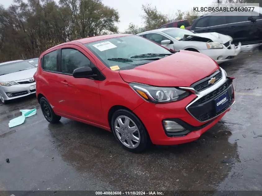 2020 Chevrolet Spark Fwd Ls Automatic VIN: KL8CB6SA8LC463077 Lot: 40883608