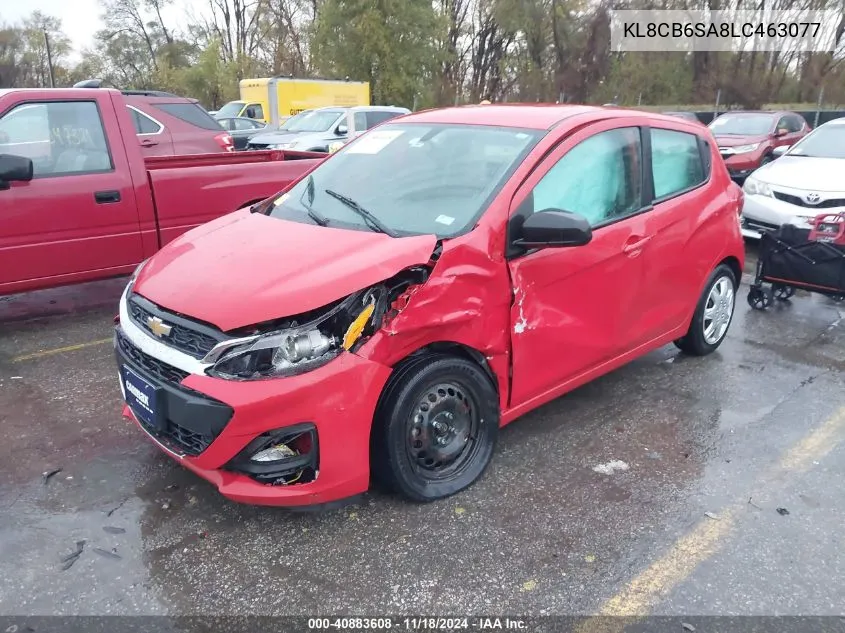 2020 Chevrolet Spark Fwd Ls Automatic VIN: KL8CB6SA8LC463077 Lot: 40883608