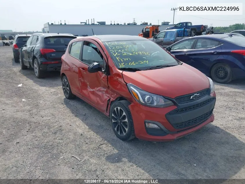 2021 Chevrolet Spark VIN: KL8CD6SAXMC224996 Lot: 12028617