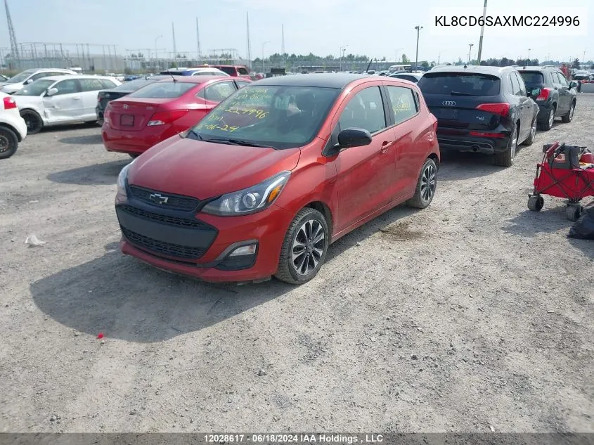 2021 Chevrolet Spark VIN: KL8CD6SAXMC224996 Lot: 12028617