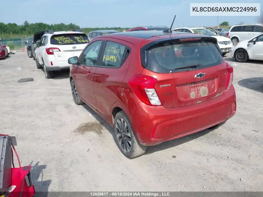 2021 Chevrolet Spark VIN: KL8CD6SAXMC224996 Lot: 12028617