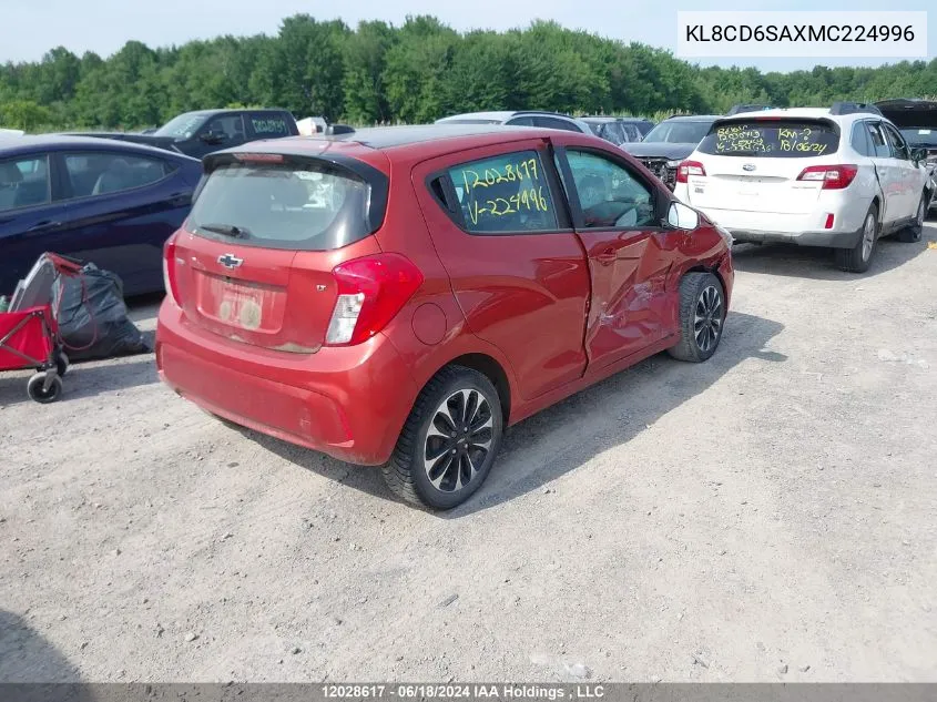 2021 Chevrolet Spark VIN: KL8CD6SAXMC224996 Lot: 12028617