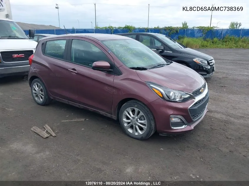 KL8CD6SA0MC738369 2021 Chevrolet Spark 1Lt