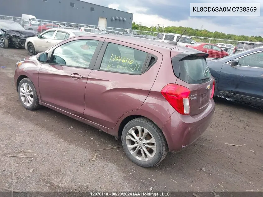 KL8CD6SA0MC738369 2021 Chevrolet Spark 1Lt