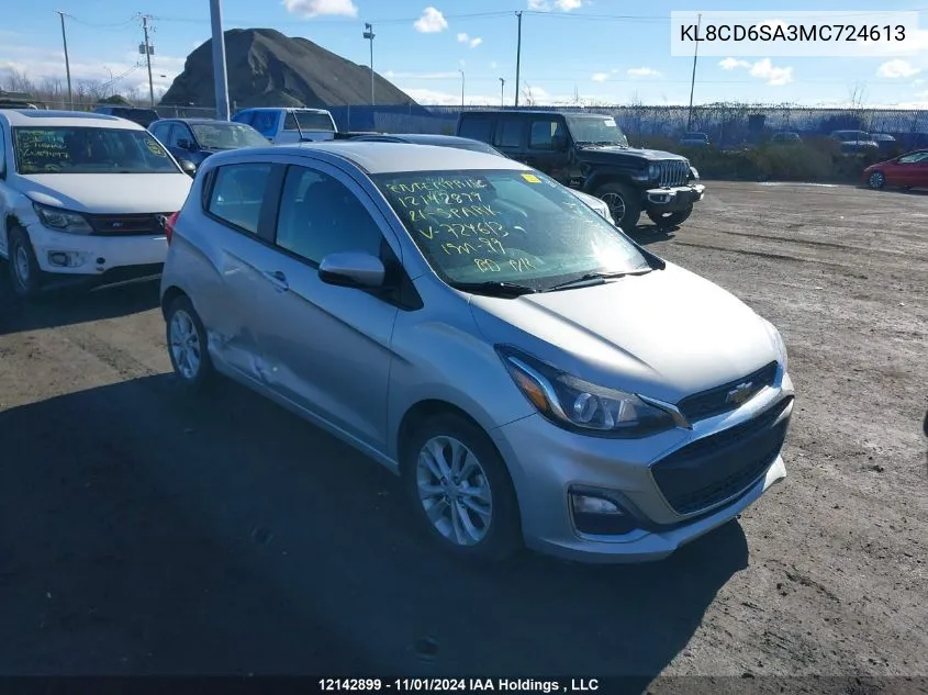 2021 Chevrolet Spark VIN: KL8CD6SA3MC724613 Lot: 12142899