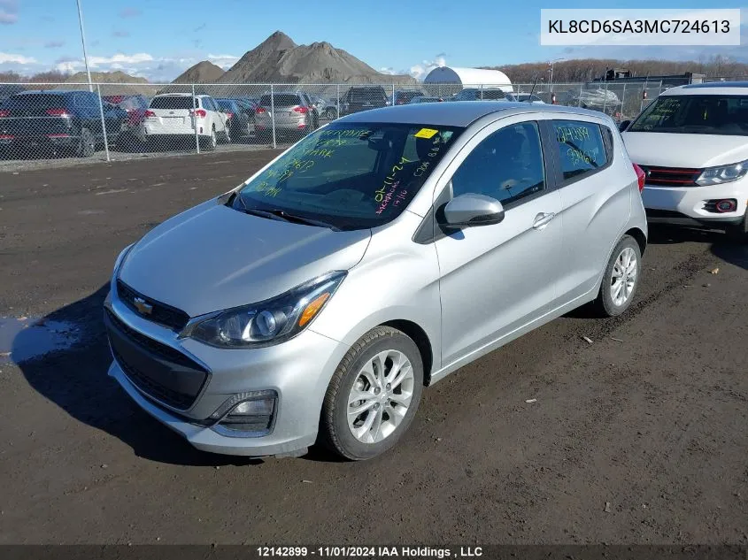 2021 Chevrolet Spark VIN: KL8CD6SA3MC724613 Lot: 12142899