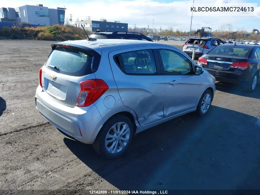 2021 Chevrolet Spark VIN: KL8CD6SA3MC724613 Lot: 12142899