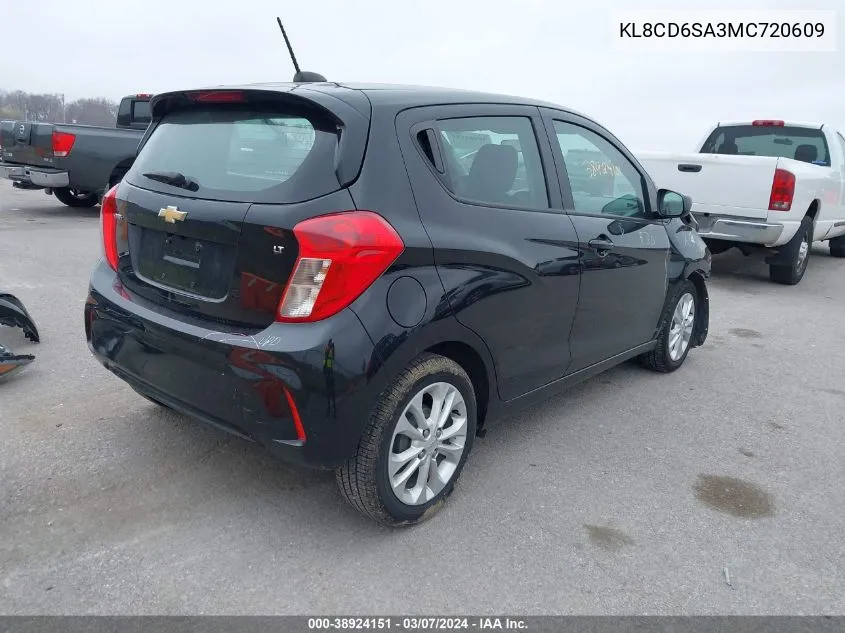 2021 Chevrolet Spark Fwd 1Lt Automatic VIN: KL8CD6SA3MC720609 Lot: 38924151