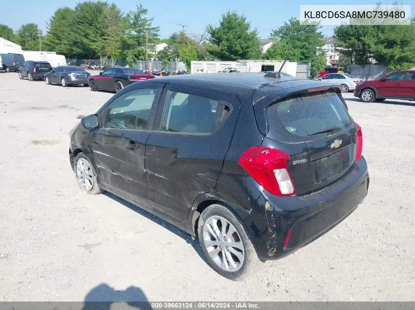 2021 Chevrolet Spark 1Lt VIN: KL8CD6SA8MC739480 Lot: 39663124