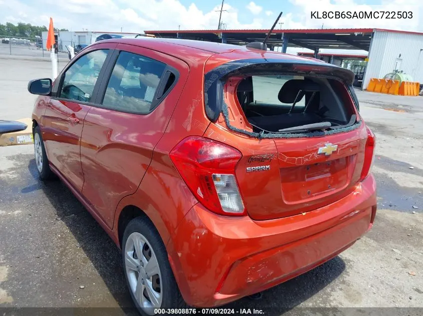 KL8CB6SA0MC722503 2021 Chevrolet Spark Fwd Ls Automatic