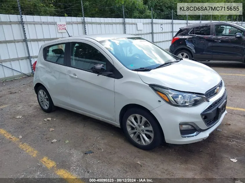 2021 Chevrolet Spark Fwd 1Lt Automatic VIN: KL8CD6SA7MC715655 Lot: 40090323