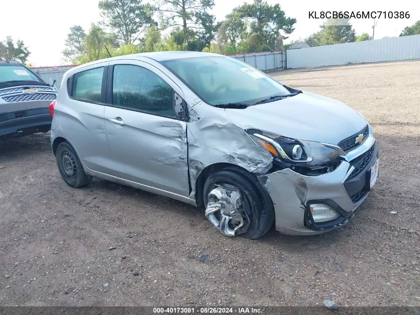 KL8CB6SA6MC710386 2021 Chevrolet Spark Fwd Ls Automatic