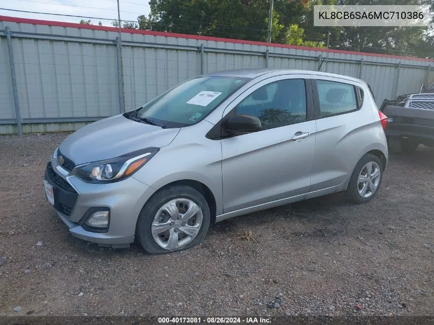 KL8CB6SA6MC710386 2021 Chevrolet Spark Fwd Ls Automatic