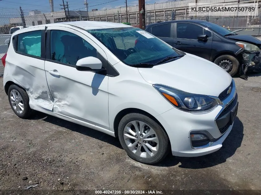 2021 Chevrolet Spark Fwd 1Lt Automatic VIN: KL8CD6SA5MC750789 Lot: 40247205