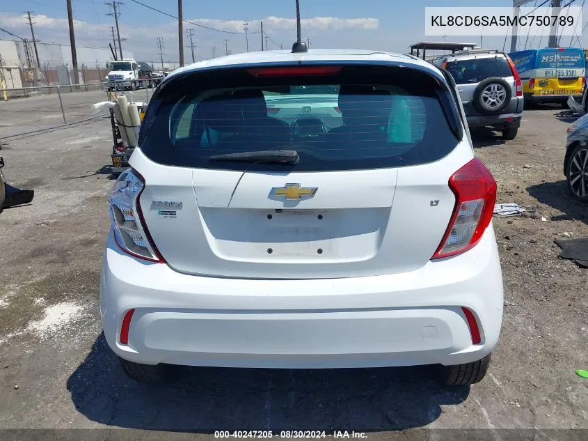 2021 Chevrolet Spark Fwd 1Lt Automatic VIN: KL8CD6SA5MC750789 Lot: 40247205