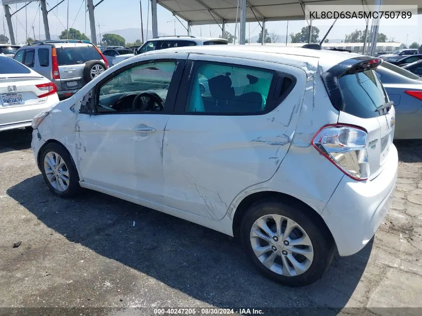 2021 Chevrolet Spark Fwd 1Lt Automatic VIN: KL8CD6SA5MC750789 Lot: 40247205