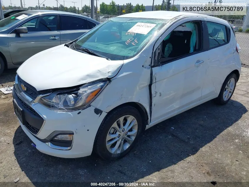 2021 Chevrolet Spark Fwd 1Lt Automatic VIN: KL8CD6SA5MC750789 Lot: 40247205